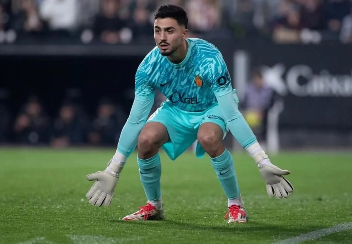 Leo Román, durante un partido del Mallorca.