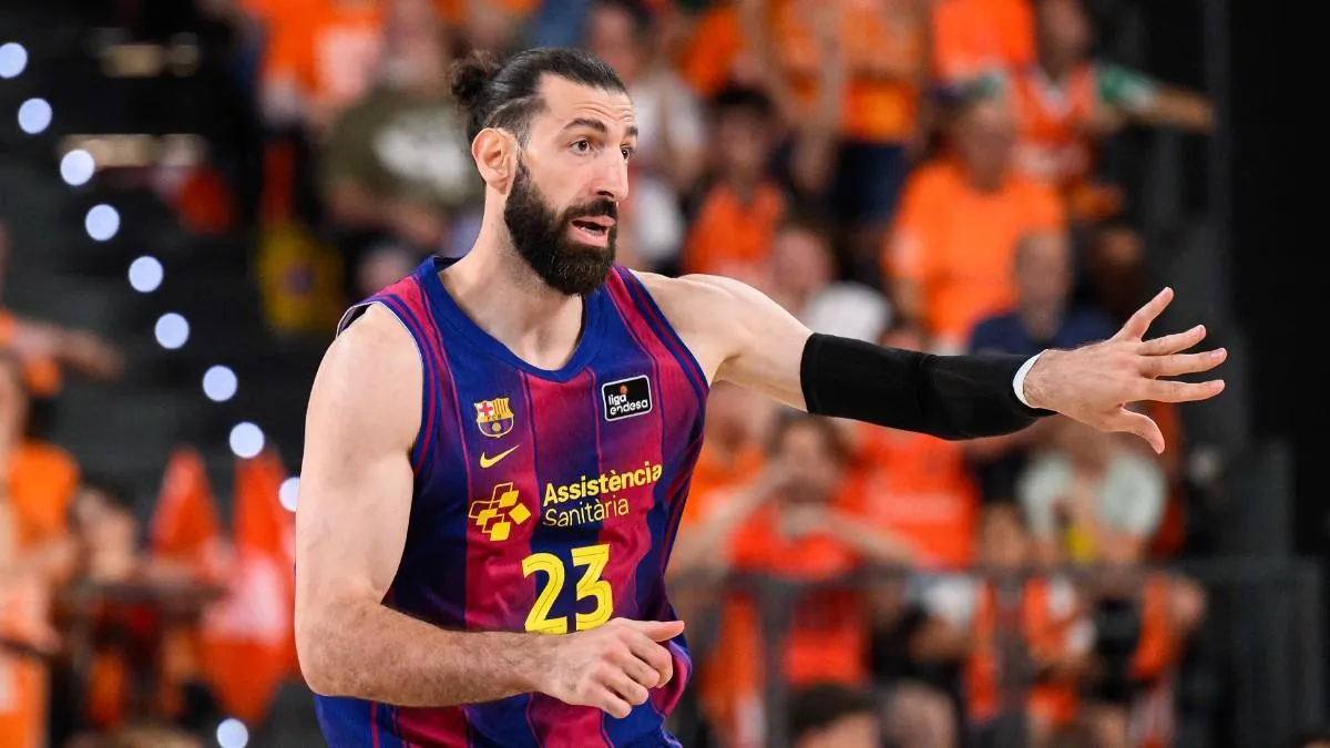 Tornike Shengelia, en un partido del Barça